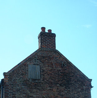 gable end of Laurel House, Eastrington, Yorkshire