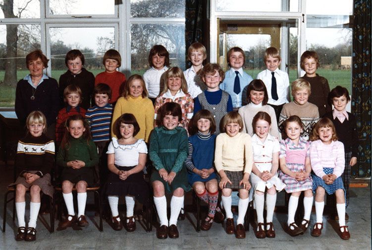 Mrs Watson's class at Eastrington school, East Yorkshire