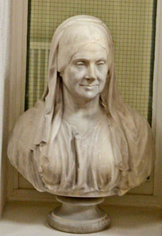 Bust of Mary Shearburn, nee Mitton, of Snaith Hall