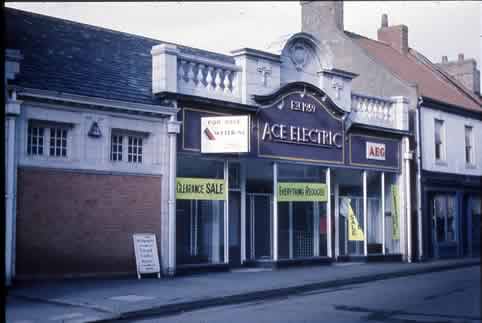 old picture of the former Cussons shop in Howden