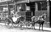 Howden: Bridgegate - Mr & Mrs Scholfield of Sandhall Outside Post Office