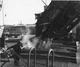 Goole: West Dock, Loading Fluorspar From Railway Wagon