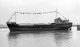 Goole: MV Gladonia After Launch, 1963